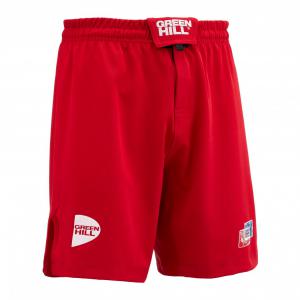 MMS-3991 ШОРТЫ СОЮЗ MMA РОССИИ L КРАСНЫЕ - Спортивный тренажерный интернет магазин Кумитеспорт