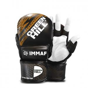 MMI-602 ПЕРЧАТКИ MMA IMMAF APPROVED L ЧЕРНО-ЗОЛОТИСТЫЕ - Спортивный тренажерный интернет магазин Кумитеспорт