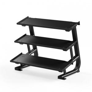 Короткая трехъярусная стойка для гантелей с плоскими полками Matrix MAGNUM MG-A544 s-dostavka - Спортивный тренажерный интернет магазин Кумитеспорт