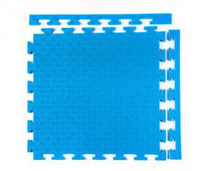 Мат-пазл DFC повышенной плотности, 48 х 48 см, 8 мм, синий 1901/1 татами с зацепами ласточкин хвост - Спортивный тренажерный интернет магазин Кумитеспорт