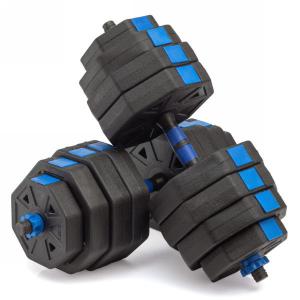 Гантели гексагональные разборные с грифом, 40 кг. (2 шт. х 20 кг.) VictoryFit VF-DН400 - Спортивный тренажерный интернет магазин Кумитеспорт