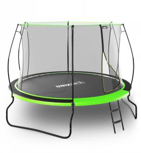 Батут UNIX Line НЛО / UFO 10 ft (305 см) зеленый с защитной сеткой TRUF10GR3 - Спортивный тренажерный интернет магазин Кумитеспорт