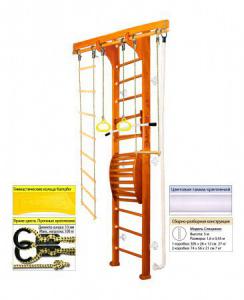 Шведская стенка Kampfer Wooden ladder Maxi Wall s-dostavka - Спортивный тренажерный интернет магазин Кумитеспорт