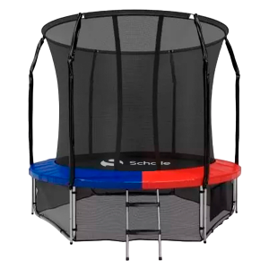 Батут Scholle Space Twin Blue/Red 8FT (2.44м) с защитной сеткой уличный - Спортивный тренажерный интернет магазин Кумитеспорт