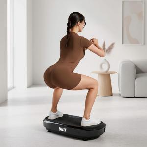 Виброплатформа UNIX Fit Quake 3D Black VP3DQBK black step - Спортивный тренажерный интернет магазин Кумитеспорт