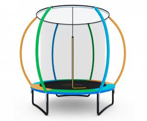 Батут разноцветный с сеткой DFC A.KOU KIDS 6ft TX-B7123-6FT s-dostavka - Спортивный тренажерный интернет магазин Кумитеспорт