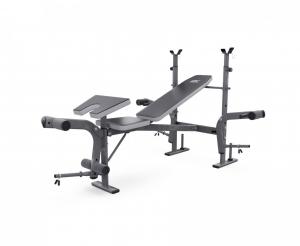 Скамья со стойками под штангу DFC D703 PRO D703/2 с партой для бицепса домашний тренажер для жима штанги кумитеспорт - Спортивный тренажерный интернет магазин Кумитеспорт
