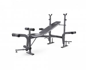 Скамья со стойками под штангу DFC D703 PRO тренажер для дома - Спортивный тренажерный интернет магазин Кумитеспорт