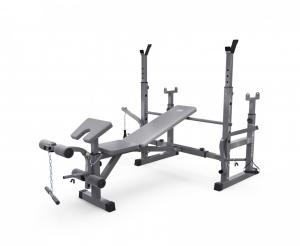 Скамья со стойками под штангу DFC D707 MASTER S - Спортивный тренажерный интернет магазин Кумитеспорт