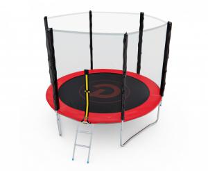 Батут с сеткой DFC PELPO 8ft с лестницей, RED GBT-8R swat - Спортивный тренажерный интернет магазин Кумитеспорт