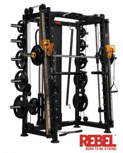 Мультикомплекс на базе Машины Смита с кроссовером REBEL F3 RPC03F - Спортивный тренажерный интернет магазин Кумитеспорт