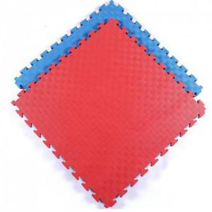 Будо-маты Проф красно синий пазл 2,5 см с зацепом ласточкин хвост 45 шор S-Dostavka будо мат татами рисовая соломка татами vasil - Спортивный тренажерный интернет магазин Кумитеспорт