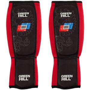 SIU-6373 ЗАЩИТА ГОЛЕНЬ-СТОПА СОЮЗ ММА РОССИИ L КРАСНАЯ - Спортивный тренажерный интернет магазин Кумитеспорт