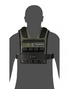 Жилет-утяжелитель Hard Training FILIPPOV 7кг 6 грузиков - Спортивный тренажерный интернет магазин Кумитеспорт