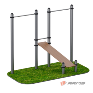 Скамья для пресса с турником Sabirgym SGWOK020.3 для улицы армспорт - Спортивный тренажерный интернет магазин Кумитеспорт