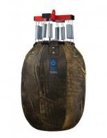 Водоналивная боксерская груша H2O FILIPPOV из натуральной кожи "Черный Лимон" 60см/42см/65кг - Спортивный тренажерный интернет магазин Кумитеспорт