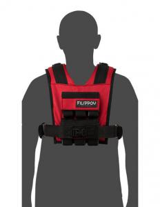 Жилет-утяжелитель Hard Training FILIPPOV 13 кг красный - Спортивный тренажерный интернет магазин Кумитеспорт