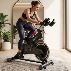 Велотренажер Спин-байк UNIX Fit SB-500 черный колодочный proven quality - Спортивный тренажерный интернет магазин Кумитеспорт