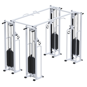 Профессиональный тренажер Двойной кроссовер Потапова на базе блочной рамы стек 4х100кг Sabirgym SG081.4*100*3499*1910*2200 для кинезитерапии arms - Спортивный тренажерный интернет магазин Кумитеспорт