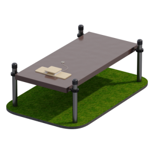 Помост для выполнения испытания Сгибание-разгибание рук в упоре лежа Sabirgym SGAV110 - Спортивный тренажерный интернет магазин Кумитеспорт