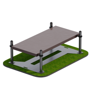 Помост для выполнения испытания Сгибание-разгибание рук в упоре лежа Sabirgym SGAV111 - Спортивный тренажерный интернет магазин Кумитеспорт