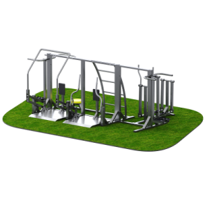 Уличный тренажерный комплекс на раме для реабилитации Sabirgym SGINVAR411 василжим - Спортивный тренажерный интернет магазин Кумитеспорт