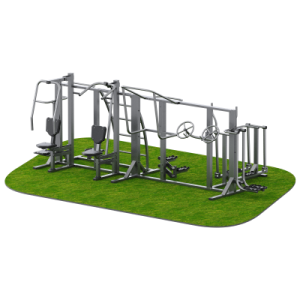 Уличный тренажерный комплекс для инвалидов на раме Sabirgym SGINVAR412 вaсилджим - Спортивный тренажерный интернет магазин Кумитеспорт