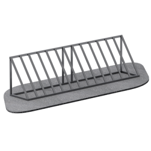 Велопарковка на 7 мест Sabirgym SGLS001.1 металлическая василжим - Спортивный тренажерный интернет магазин Кумитеспорт