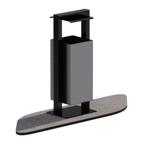 Урна парковая Sabirgym SGLS009 усиленная металлическая армс - Спортивный тренажерный интернет магазин Кумитеспорт