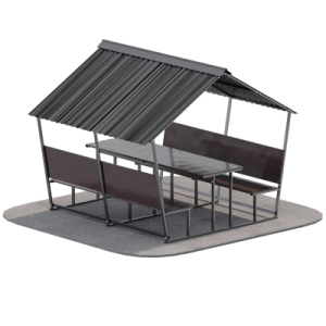Беседка Астра Sabirgym SGLS030 сборно-разборная металлическая с влагостойким настилом - Спортивный тренажерный интернет магазин Кумитеспорт
