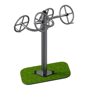 Тренажер для улицы Рули двойные Sabirgym SGMS048.1 proven quality - Спортивный тренажерный интернет магазин Кумитеспорт