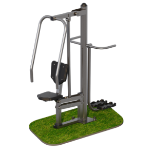 Уличный тренажер Жим сидя + маятник Sabirgym SGMS079 vasilgym - Спортивный тренажерный интернет магазин Кумитеспорт