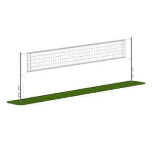 Волейбольные стойки со стаканами Sabirgym SGMS083.2 black step - Спортивный тренажерный интернет магазин Кумитеспорт