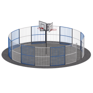 Панна баскет Sabirgym SGMSPLAY500 круговая уличная площадка с ограждением спортдоставка - Спортивный тренажерный интернет магазин Кумитеспорт
