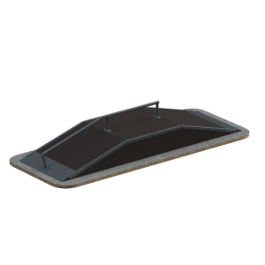 Фанбокс с рейлом Sabirgym SGSPM3001L трюковой элемент для скейт-парка - Спортивный тренажерный интернет магазин Кумитеспорт