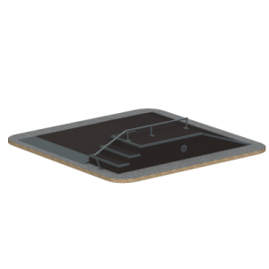 Фанбокс Sabirgym SGSPM3005L для скейтбординга black step - Спортивный тренажерный интернет магазин Кумитеспорт