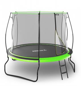 Батут UNIX Line НЛО / UFO 8 ft (244 см) зеленый уличный с сеткой TRUF8GR3 - Спортивный тренажерный интернет магазин Кумитеспорт