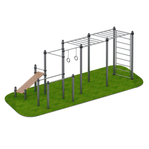 Атлетический уличный комплекс Фортуна Sabirgym SGWOK017.1 black step - Спортивный тренажерный интернет магазин Кумитеспорт