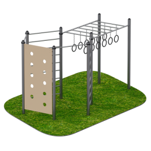 Спортивный уличный комплекс шестигранный Sabirgym SGWOK222 - Спортивный тренажерный интернет магазин Кумитеспорт