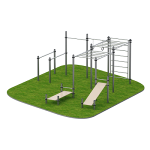 Атлетический комплекс уличный Лето Sabirgym SGWOK303 - Спортивный тренажерный интернет магазин Кумитеспорт