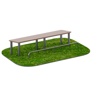 Уличный тренажер Скамья для пресса с упором для ног Sabirgym SGWOK403 - Спортивный тренажерный интернет магазин Кумитеспорт