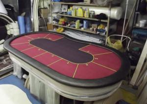 Стол для покера SWAT Разметка на 10 человек 245x124 см. высота 75 см - Спортивный тренажерный интернет магазин Кумитеспорт