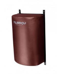 Подушка Полусфера onePRO FILIPPOV малая из натуральной кожи 60см/40см/27см коричневый - Спортивный тренажерный интернет магазин Кумитеспорт