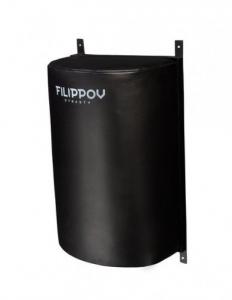 Подушка Полусфера onePRO FILIPPOV малая из натуральной кожи 60см/40см/27см черный - Спортивный тренажерный интернет магазин Кумитеспорт