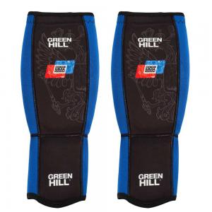 SIP-6374 ЗАЩИТА ГОЛЕНЬ-СТОПА СОЮЗ ММА РОССИИ L Синяя - Спортивный тренажерный интернет магазин Кумитеспорт