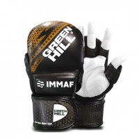 MMI-602 ПЕРЧАТКИ MMA IMMAF APPROVED L ЧЕРНО-ЗОЛОТИСТЫЕ - Спортивный тренажерный интернет магазин Кумитеспорт