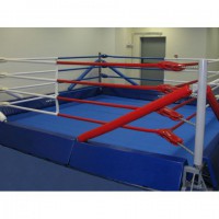 Ринг боксерский РЭЙ-СПОРТ напольный в силовой раме 6х6 м - Спортивный тренажерный интернет магазин Кумитеспорт