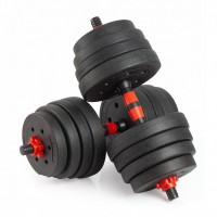Гантели разборные с грифом, 25 кг. (2 шт. х 12,5 кг.) VictoryFit VF-DС250 s-dostavka - Спортивный тренажерный интернет магазин Кумитеспорт