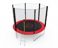 Батут с сеткой DFC PELPO 8ft с лестницей, RED GBT-8R swat - Спортивный тренажерный интернет магазин Кумитеспорт